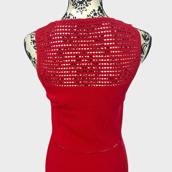 Dynamite Red Knit Fit & Flare Dress - Picture 5 of 10